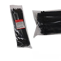 Стяжка кабельна 5х300 мм, 100 шт., чорний