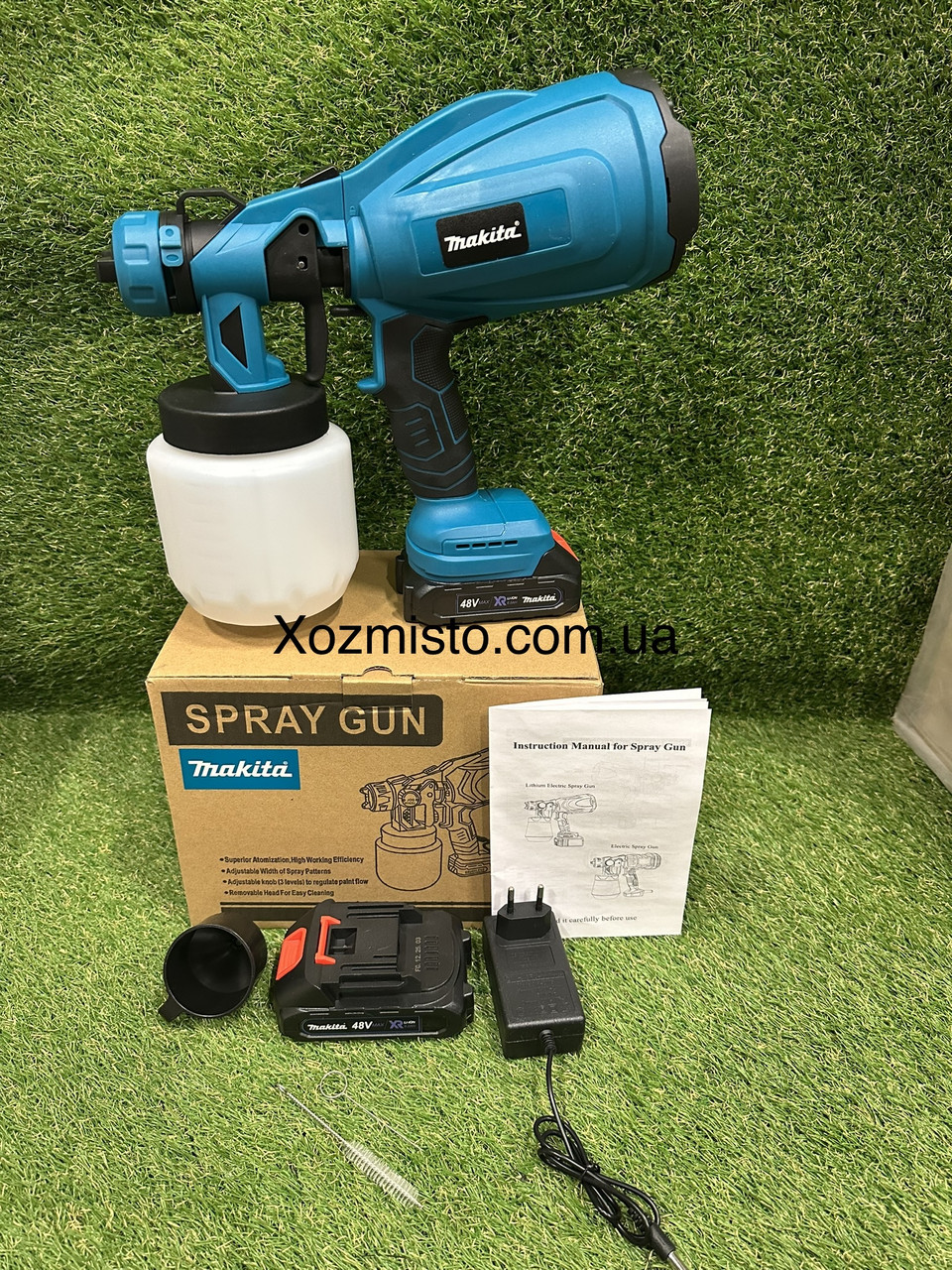 Акумуляторний фарбопульт Makita JK-SG1 (48V, 6 AH) АКБ фарбопульт із регулюванням ширини Макіта
