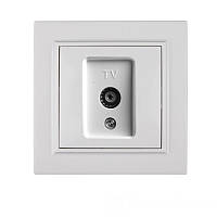 Розетка телевізійна, Enzo  білий