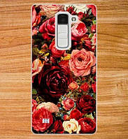 Силіконовий чохол бампер для LG K7 x210 з картинкою Троянди