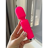 Вібратор мікрофон Малинового кольору, Стимулятор з вібрацією для клітора, Інтимні іграшки, фото 5