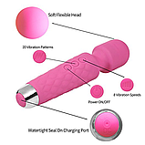 Вібратор мікрофон Малинового кольору, Стимулятор з вібрацією для клітора, Інтимні іграшки, фото 7