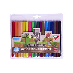 Фломастери Yes 18 кольорів "Minecraft"