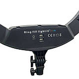 Світлодіодна кільцева RGB лампа MJ56 з пультом кольорове студійне відеосвітло для фото відео блогерів, фото 7