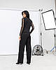 Костюм жилетка і брюки чорний жіночий, фото 4