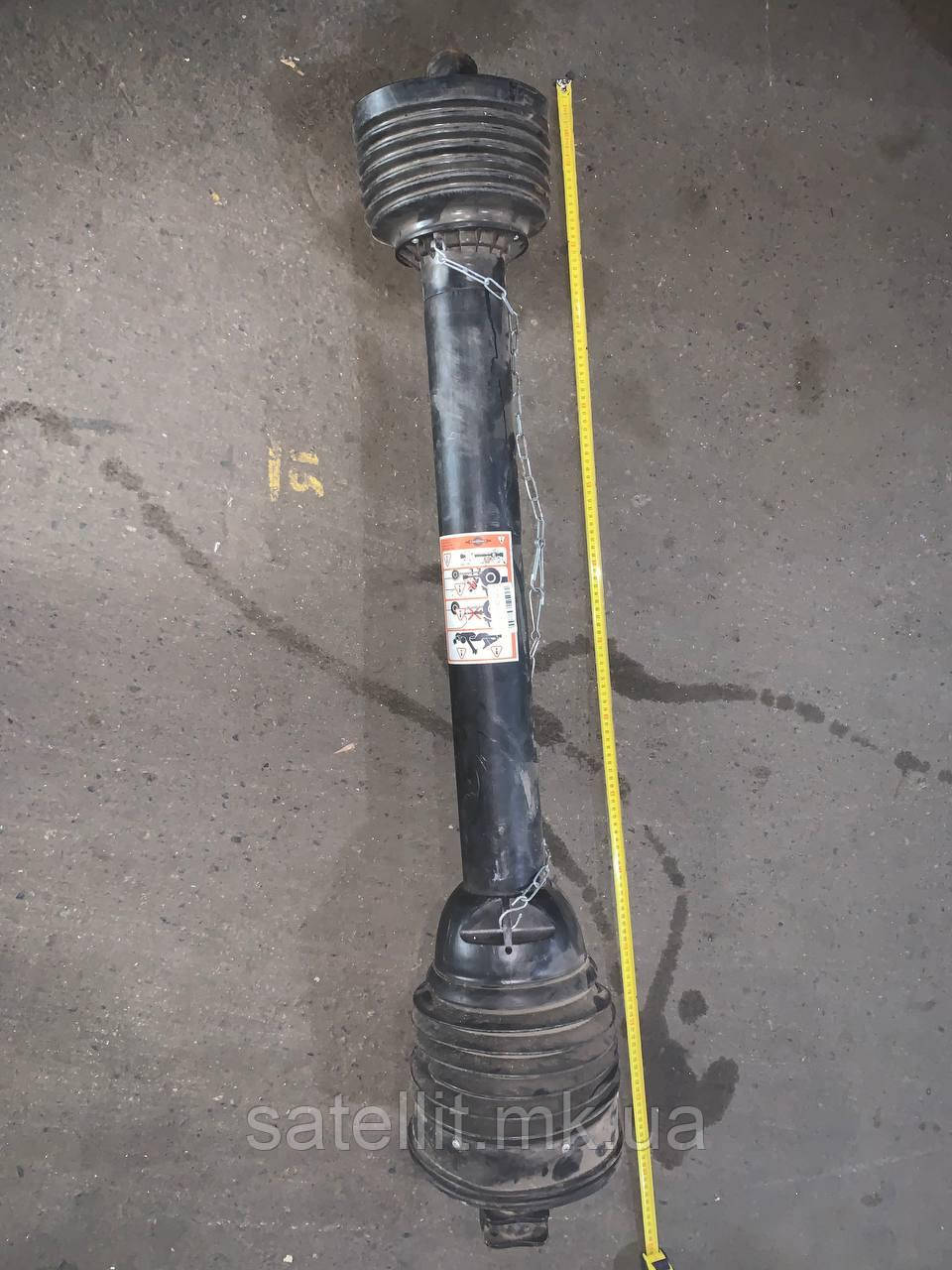 Вал карданний 1100 мм — (1 3/8"-6) х (1 3/4"-20) кр. момент 2500 Нм з муфтою (overrun clutch) Б/У
