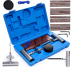 Набор для ремонта бескамерных шин (шило + шнуры) 27 эл. Falon-tech FT7727