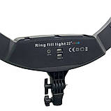 Світлодіодна кільцева RGB лампа MJ56 з пультом та штативом 2м кольорове студійне відеосвітло для фото відео, фото 7