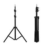 Світлодіодна кільцева RGB лампа MJ56 з пультом та штативом 2м кольорове студійне відеосвітло для фото відео, фото 6