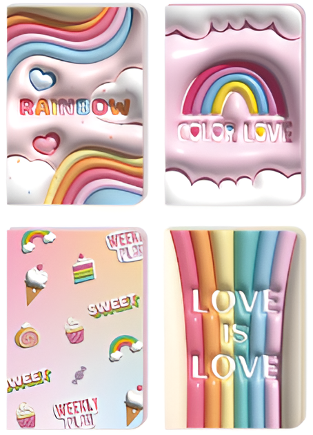 Блокнот 3D 130*183mm, 96 л. Веселка