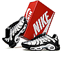 Чоловічі кросівки Nike Air Max Plus TN gray gradient Metallic Silver Найк Аір ТН Плюс сірі з чорним сріблясті демісезонні, фото 3