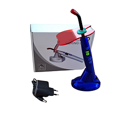 Стоматологічна бездротова фотополімерна лампа Curing Light LED колір синій