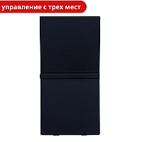 ZENIT Вимикач 1 кл 1 мод перехресний чорний матовий N2110 NT