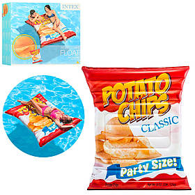 Надувний матрац Intex Чіпси 178х140см 58776