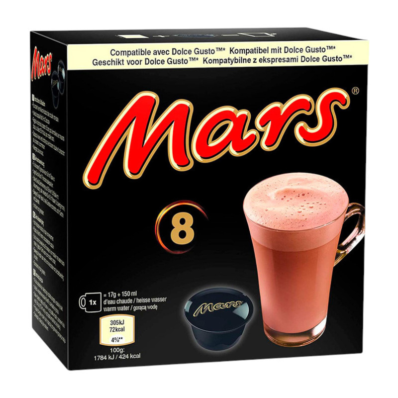 Гарячий шоколад у капсулах Nescafe Dolce Gusto Mars, 8 шт., фото 1