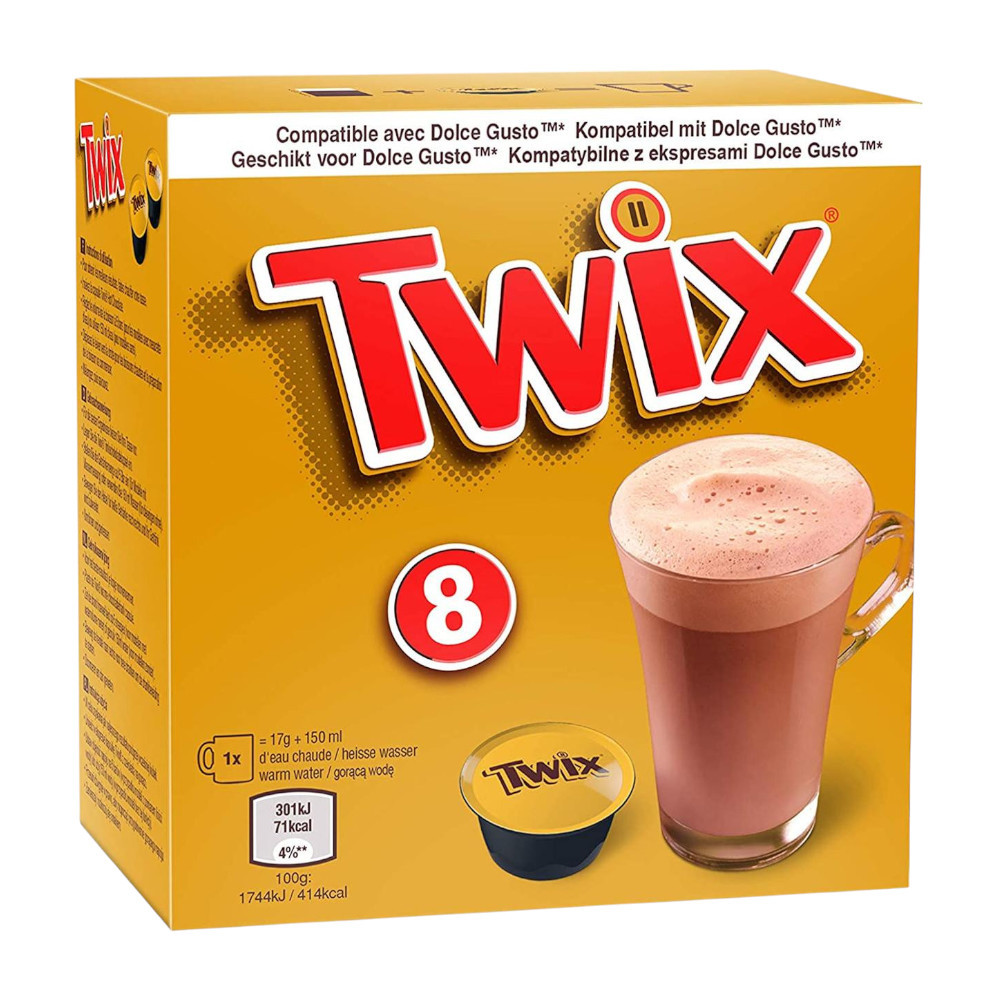Гарячий шоколад у капсулах Nescafe Dolce Gusto Twix, 8 шт., фото 1