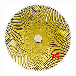 3M 30126 Scotch-Brite™ Bristle RB-ZB - Радіальна щітка 76х9 мм, P80, жовта, фото 1