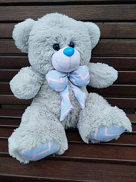 М'яка іграшка Ведмедик Зефір 50 см М'яка іграшка ведмідь Плюшевий ведмідь Плюшеве ведмежатко Сірий