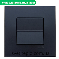 ZENIT Вимикач 1 кл прохідний чорний матовий N2202 NT