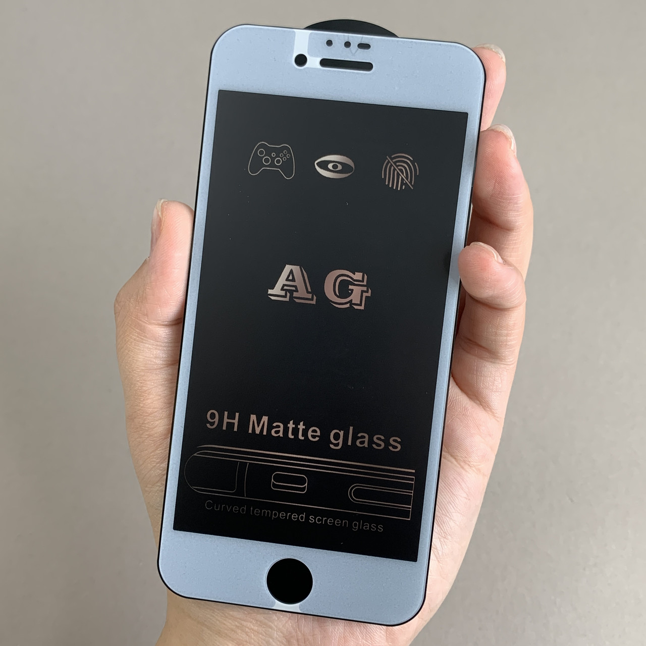 Захисне скло Apple iPhone 8 матове без відбитків скло на телефон айфон 8 біле mtt