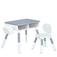 Дитячий столик зі стільчиком 8833, сірий
