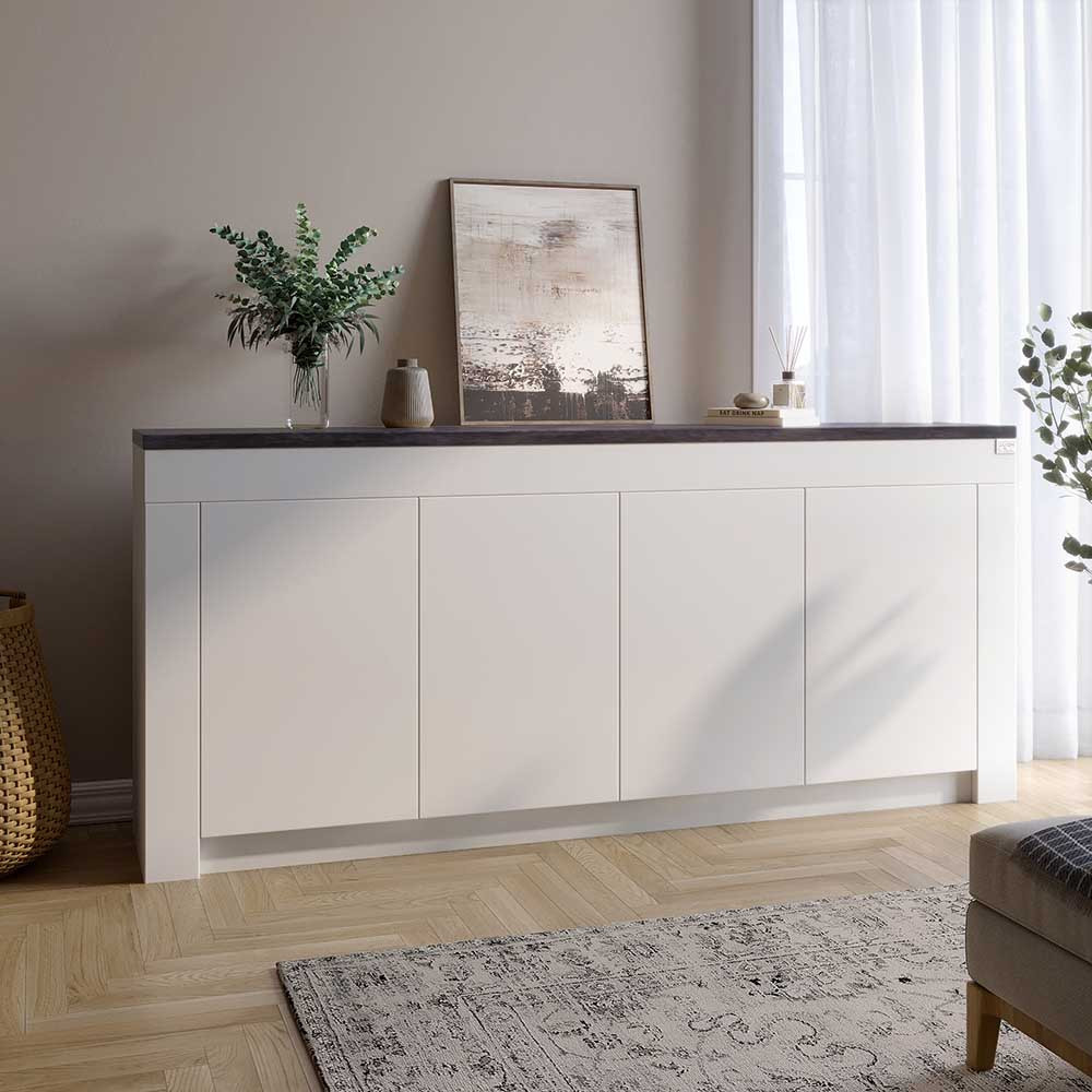 Великий комод LION Ларрі-1 Нiмфея альба/Бетон Темний (LION-041043)