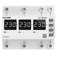 Трифазне Реле напруги 63А – VP-3F63A M6W DigiTOP
