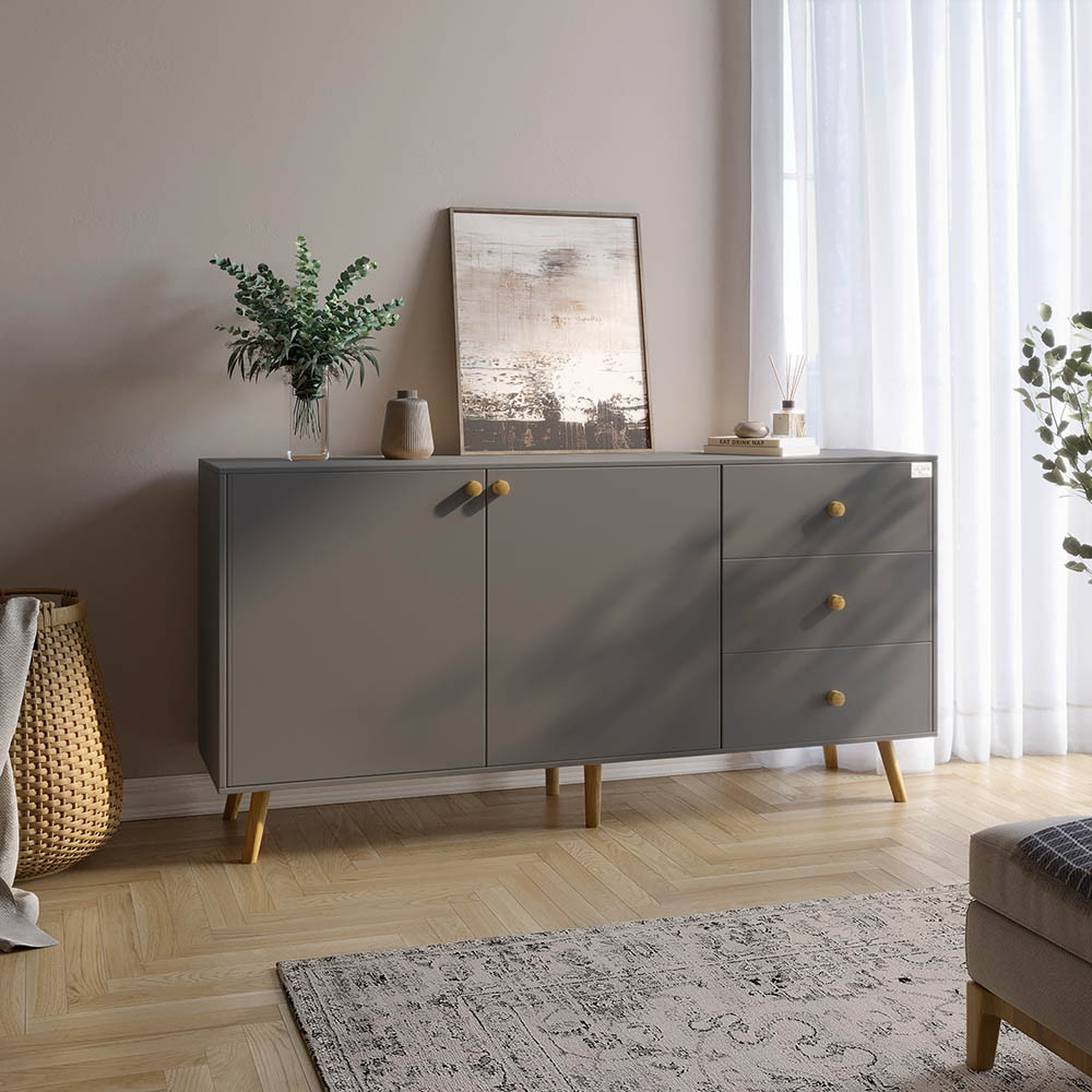 Комод LION Хьюге-5 Антрацит (LION-041099)