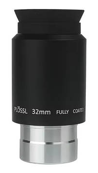 Окуляр телескопа 32 мм Plossl, 1,25", поле 50, багатошарове покриття лінз, передня різь для фільтра M28X0,6