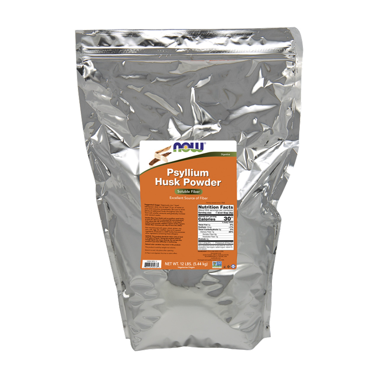 Psyllium Husk Powder - 12lbs, фото 1