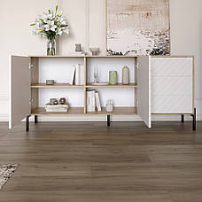 Комод з чорними металевими ніжками LION Амарант 168x40x76,5 см Кашемір/Графітовий (LION-041891), фото 4