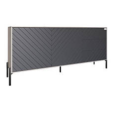 Комод з чорними металевими ніжками LION Амарант 168x40x76,5 см Кашемір/Графітовий (LION-041891), фото 2