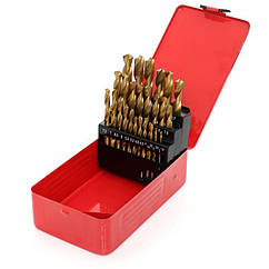 Набір титанових свердел для металу 29 шт. Kraft Dele KD10344