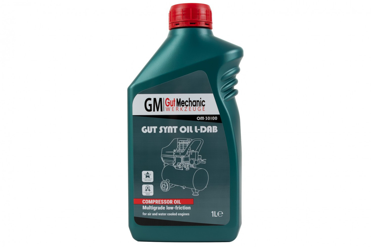 Масло для компресора поршневого GUT MECHANIC 1л. OM30100, фото 1