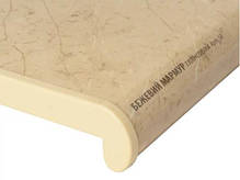 Подоконник Plastolit 100 мм, бежевый мрамор глянец (Пластолит), фото 5