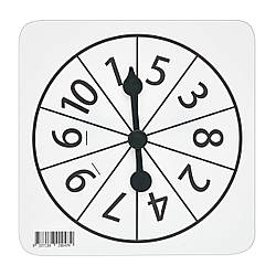 Спінер для ігор і розвиток: сектори з цифрами від 1 до 10