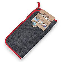 Серветка автомобільна EKIP-AUTO #101 40х40 см мікрофібра темно-сіра