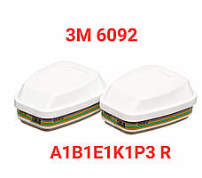 Фільтр 3М 6092 A1B1E1K1P3 R для напівмасок та масок 3M ОРИГІНАЛ