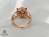 Золота Каблучка зі вставкою цирконій, фото 3