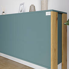 Комод-2 з 3 дверима LION Нобу 160х34х80 см Кашемір (LION-042375), фото 3