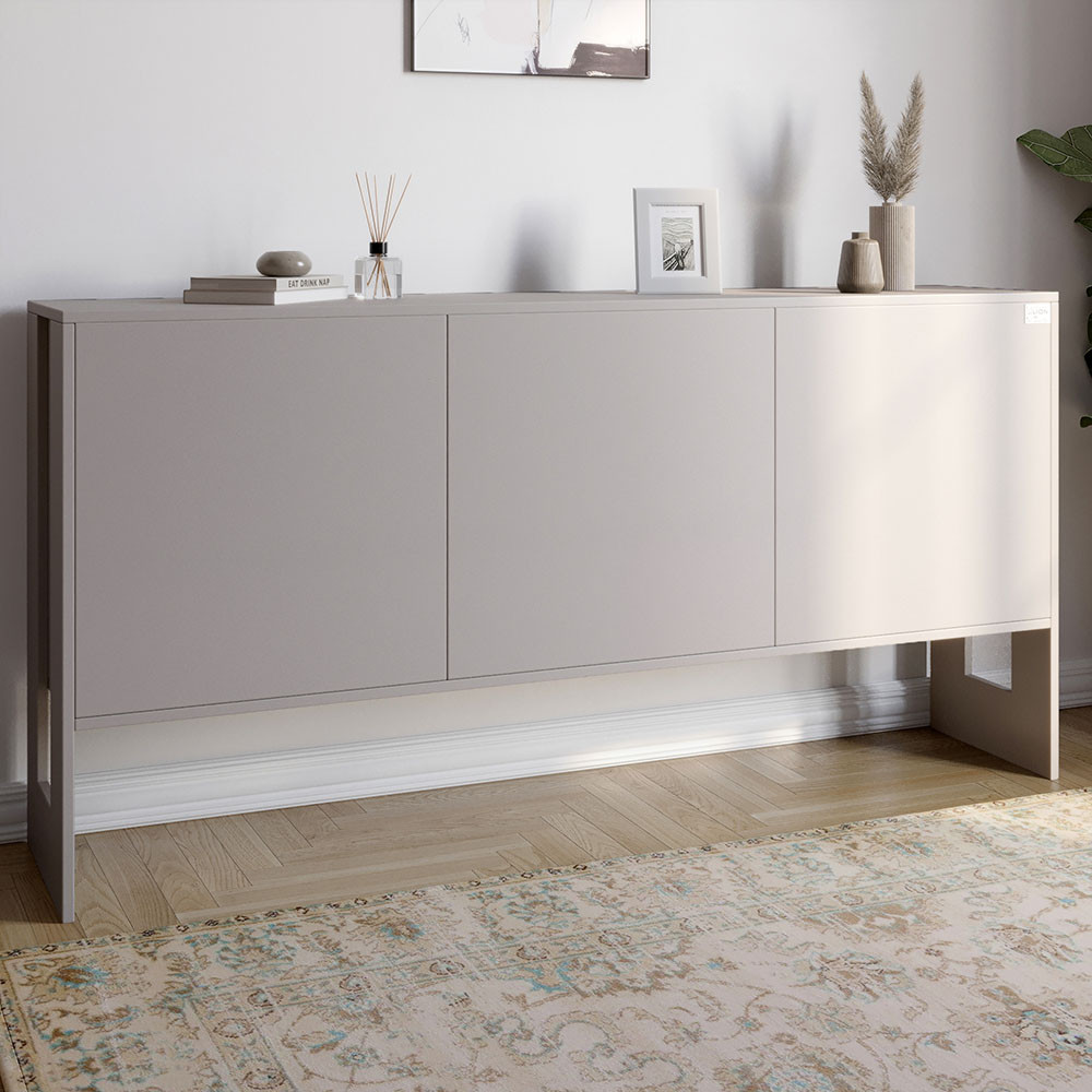 Комод-2 з 3 дверима LION Нобу 160х34х80 см Кашемір (LION-042375)