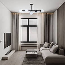 Стельова сучасна люстра "Modern Luxe " (52-9906-5 BK+WH), фото 4