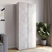 Модуль-3 шафа розпашна дводверна LION Нобу Бетон/Німфея Альба (LION-042423)