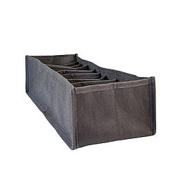 Гнучкий органайзер для білизни зі спанбонду S - 15*39*9 см (сірий)