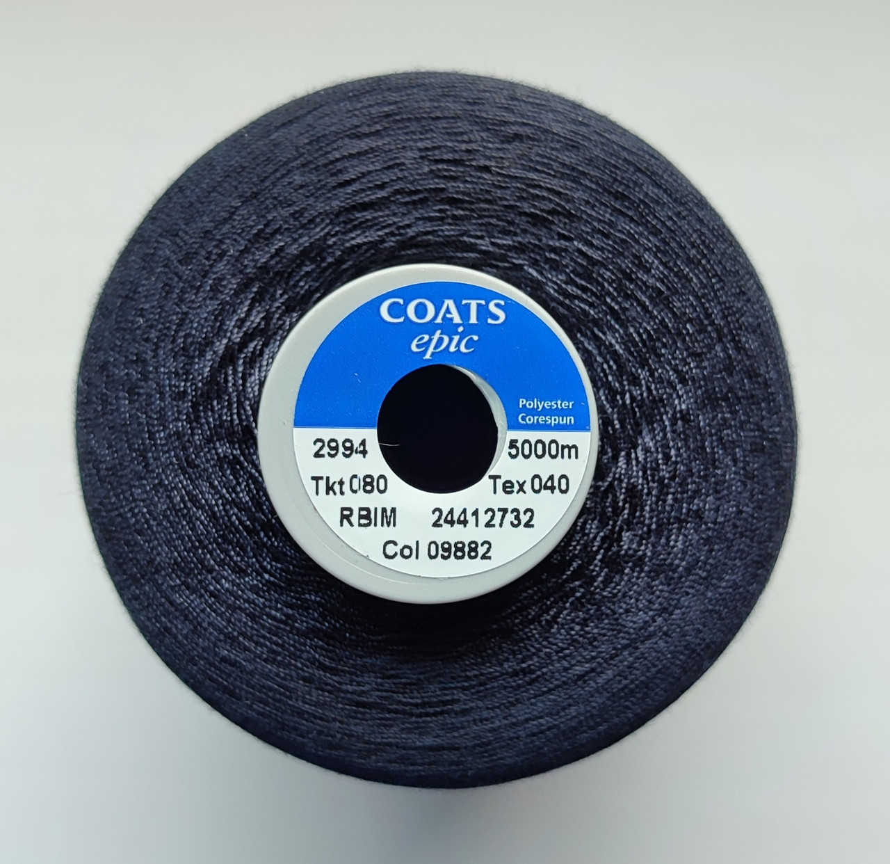 Нитки
Coats Epic #80 .
Т.Синій- Чорний ( арт 09882 ). 5000 метрів, фото 1