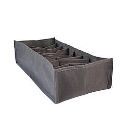 Гнучкий органайзер для білизни зі спанбонду M - 20*39*9 см (сірий)