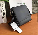 Чоловіча сумка Lacoste (2027) чорна, фото 3