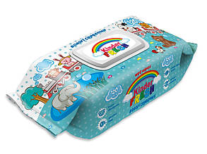 Серветки вологі MIX FRESH, антибактеріальні, клапан, 120 шт. 0281