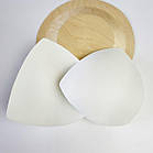 Чашки-вкладиші трикутні для білизни та купальників 13,5*14*14см білі