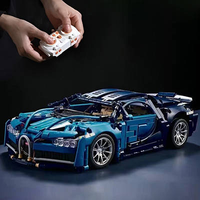 Конструктор Cyberpunk Lambo перегонова модель сумісний із лего Bugatti з двигуном та підсвіткою